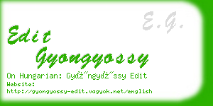 edit gyongyossy business card